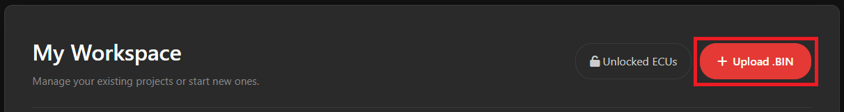 Upload .BIN